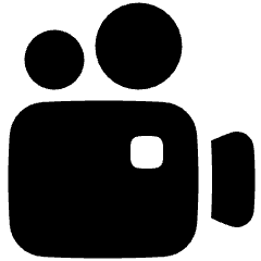 Camera Video Icon from Plump Solid Set