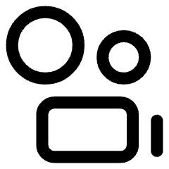 Camera Video Icon from Core Line Set