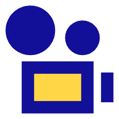 Camera Video Icon from Sharp Pop Set