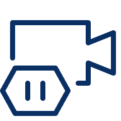 Camera Video Pause Icon from Cyber Line Set