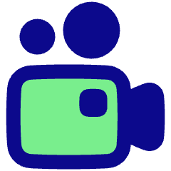 Camera Video Icon from Plump Pop Set