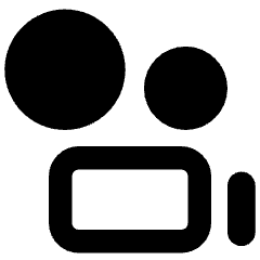 Camera Video Icon from Core Remix Set