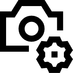 Controller Setting Gear Icon from Sharp Line Set