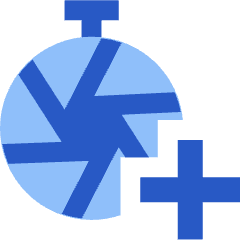 Shutter Speed Timer Add Icon from Sharp Flat Set