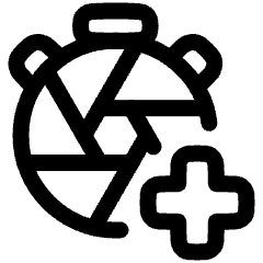 Shutter Speed Timer Add Icon from Plump Line Set