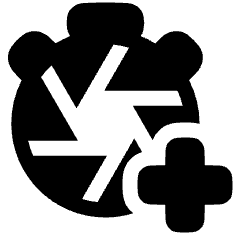 Shutter Speed Timer Add Icon from Plump Solid Set