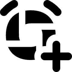 Shutter Speed Timer Add Icon from Flex Solid Set