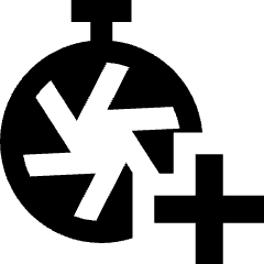 Shutter Speed Timer Add Icon from Sharp Solid Set