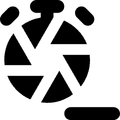 Shutter Speed Timer Minus Icon from Core Solid Set