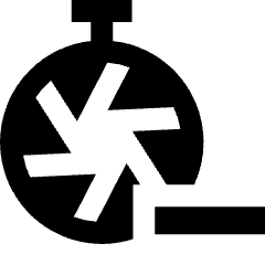 Shutter Speed Timer Minus Icon from Sharp Solid Set