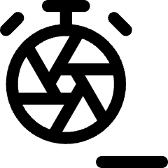 Shutter Speed Timer Minus Icon from Core Line Set