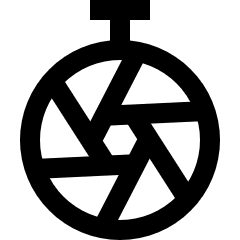 Shutter Speed Timer Icon from Sharp Line Set