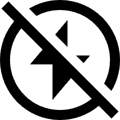 Camera Flash Off Icon from Nova Line Icons Set