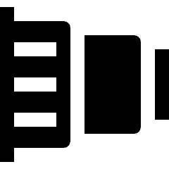 Camera Lens Side Icon from Nova Solid Set