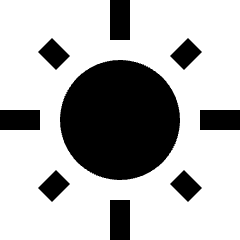 Camera Wite Balance Daylight Icon from Nova Solid Set