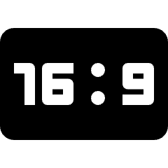 Composition 16 To 9 Icon from Nova Solid Set