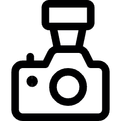 Camera Flash Icon from Ultimate Regular Set