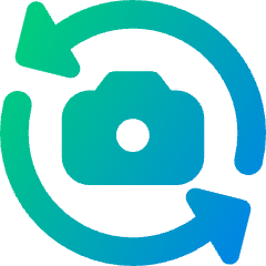 Camera Flip 1 Icon from Core Gradient Set