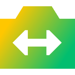 Camera Photo Front Icon from Sharp Gradient Set