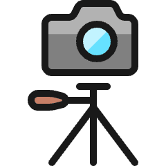 Camera Tripod 1 Icon from Ultimate Colors Set