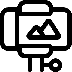 Photo Selfie Stick Icon from Ultimate Regular Set