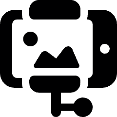 Photo Selfie Stick Icon from Ultimate Bold Set