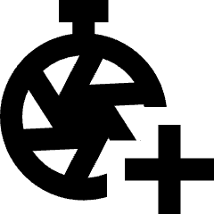 Shutter Speed Timer Add Icon from Sharp Remix Set