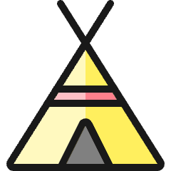 Camping Tent 1 Icon from Ultimate Colors Set