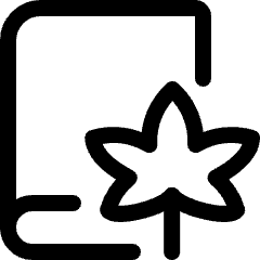 Cannabis Book Icon from Ultimate Regular Set
