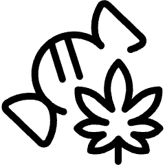 Cannabis Candy Icon from Ultimate Light Set