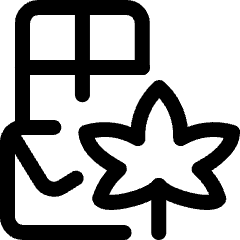 Cannabis Chocolate Icon from Ultimate Regular Set