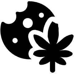 Cannabis Cookies Icon from Ultimate Bold Set