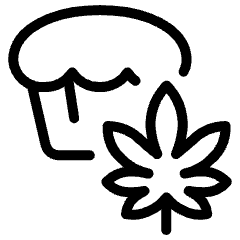 Cannabis Cupcake Icon from Ultimate Light Set