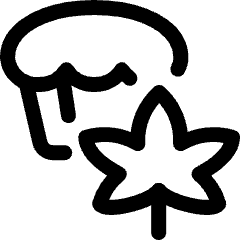 Cannabis Cupcake Icon from Ultimate Regular Set