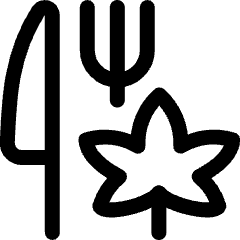 Cannabis Food Icon from Ultimate Regular Set