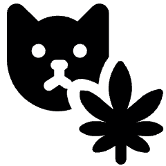 Cannabis Cat Icon from Ultimate Bold Set