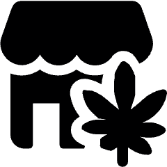 Cannabis Shop Icon from Ultimate Bold Set