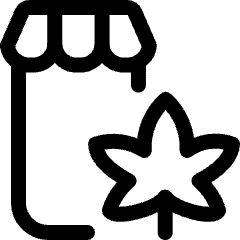 Cannabis Shop Online Icon from Ultimate Regular Set