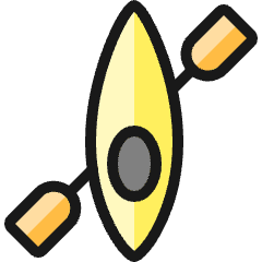 Canoe 1 Icon from Ultimate Colors Set