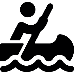 Canoe Person Icon from Ultimate Bold Set