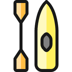 Canoe Single Icon from Ultimate Colors Set