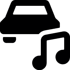 Car Actions Music Icon from Ultimate Bold Set