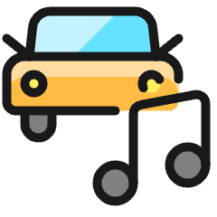 Car Actions Music 1 Icon from Ultimate Colors Set
