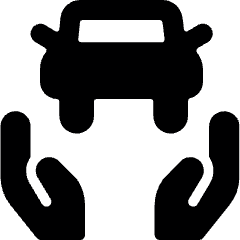 Car Insurance Hands Icon from Ultimate Bold Set