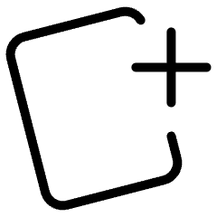 Card Add 1 Icon from Ultimate Light Set