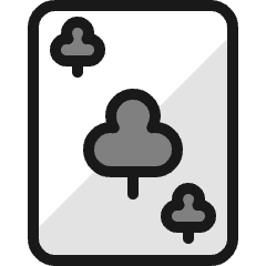 Card Game Card Club Icon from Ultimate Colors Set