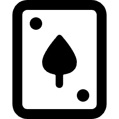 Card Game Card Spade Icon from Ultimate Bold Set