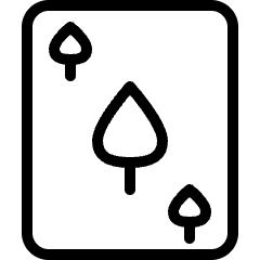 Card Game Card Spade Icon from Ultimate Light Set