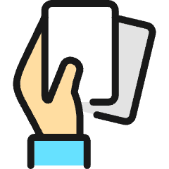 Card Game Cards Hold Icon from Ultimate Colors Set