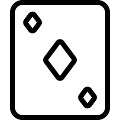 Card Game Diamond Icon from Ultimate Light Set